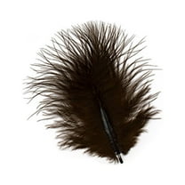 Zucker Feather Products Loose Dyed Turkey Marabou Feathers - 1-4" - Brown