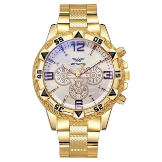 Caravelle 44A106 Men's New York Chronograph Blue Dial Gold Yellow