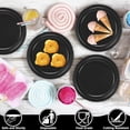thumbnail image 3 of 50 Count Black 7 Inch Round Paper Plates  Heavy Duty Disposable Dinnerware For Parties Weddings Bbqs Birthdays Picnics, 3 of 6