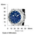thumbnail image 3 of Invicta Men's S1 Rally Chronograph Blue Guilloche Dial Black Polyurethane Movement: Quartz, 3 of 4