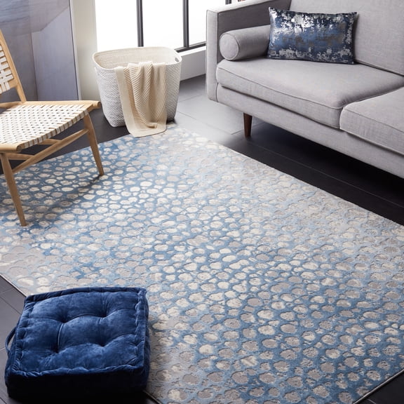 Safavieh Lagoon Lecia Abstract Area Rug, Blue/Gray, 6'7" x 6'7" Square
