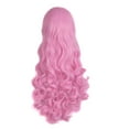 thumbnail image 6 of 28"/70cm Lolita Long Curly Clip on Ponytails Cosplay Wig (Rouge Pink), 6 of 7