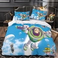 thumbnail image 1 of HOUKIG Buzz Lightyear Housse de Couette Personnages d'Anime Ensemble de Couette 3 Pcs Microfibre Brossée Douce Confortable Réversible Ensembles de Literie, 1 of 5
