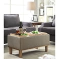 thumbnail image 2 of Strick & Bolton  Nir Storage Ottoman  with Reversible Trays Assembled Blue Fabric Rubberwood, Fabric Storage, Tray Top Transitional, Modern &, 2 of 5