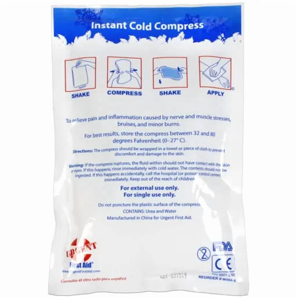 Case of 32 Individually Boxed Large Instant Cold Packs, 6" x 9" Disposable Cold Compresses - No pre-Chilling Required for Fast, Effective First aid Treatment & Relief of Aches, Pains, Bumps & Bruises