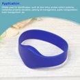thumbnail image 6 of Uxcell 13.56MHz Read Only Waterproof Wide Ring Silicone RFID Proximity Wristbands Blue 5 Pack, 6 of 6