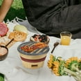 thumbnail image 4 of CTIRCHIU Heavy Duty Cast Iron Bbq Grilling Grate Dark Grey with Even Heat Distribution, 4 of 8