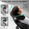 thumbnail image 3 of High Back Ergonomic Office Chair, Breathable Mesh Desk Chair with Lumbar Support, Adjustable Headrest, Flip-up Armrests, Computer Gaming Chair, 3 of 8