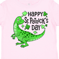 thumbnail image 4 of Inktastic Happy St. Patrick's Day Green Dinosaur Boys or Girls Toddler T-Shirt, 4 of 5
