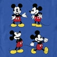 thumbnail image 2 of Men's Mickey & Friends Four Retro Mice Graphic Tee Royal Blue Small, 2 of 4