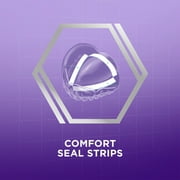 Poligrip Comfort Seal Denture and Partials Adhesive Strips, 40 Ct, for Adults
