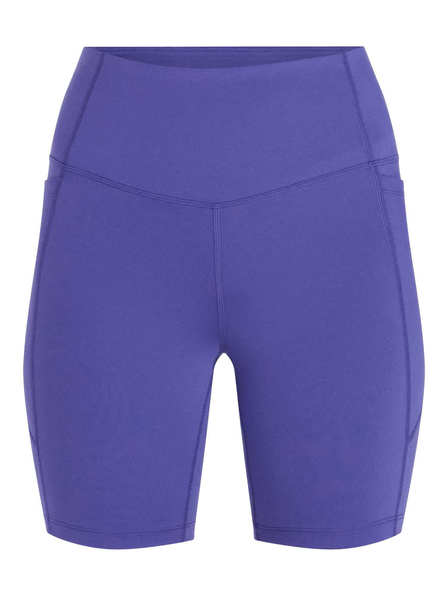 Athletic Works Women's and Women's Plus High Rise Bike Shorts, 7" Inseam, Size XS-4X
