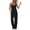 P-579 Black, variant on Purple Adjustable Straight Leg Plain Long Leg Casual Pants for Women Fall Summer Spandex Long Overalls Pants Catsuit Womens 2026 Clothes Trendy Country Concert S