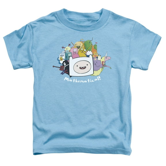 Little Boys' Adventure Time Mathematical Childrens T-shirt 3T Carolina Blue