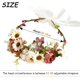 thumbnail image 2 of Corona Flor Cabello Flor Corona Ajustable Floral Boda Diadema Flor Corona Diadema para Boda Festival Fiesta, 2 of 5