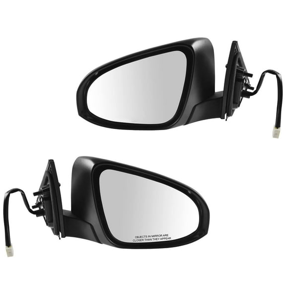TRQ Mirrors Power LH & RH Pair Set of 2 for 12-13 Toyota Camry & Hybrid SE XLE MRA09290