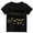 Black, variant on Girls Tshirts Letter Print Short Sleeve Crew Neck Tee for Casual Wear Girls Tops Black 1 Years-2 Years