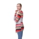 thumbnail image 5 of Cable casual Capa de punto Cardigan Estampado geométrico Drape Front Abanopi Rojo S, 5 of 7