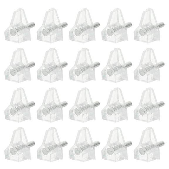20 Pcs Support Nail Shelf Peg Transparent Brackets Pegs Kitchen Cabinets Shelves
