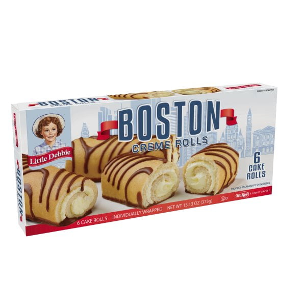 Little Debbie Family Pack Boston Creme Rolls, 13.13 oz