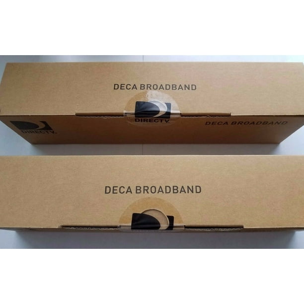 Lote de 2 DirectV Broadband Deca DCA2PR1-01 Adaptador Demanda Cinema SWM Internet sobre coaxial