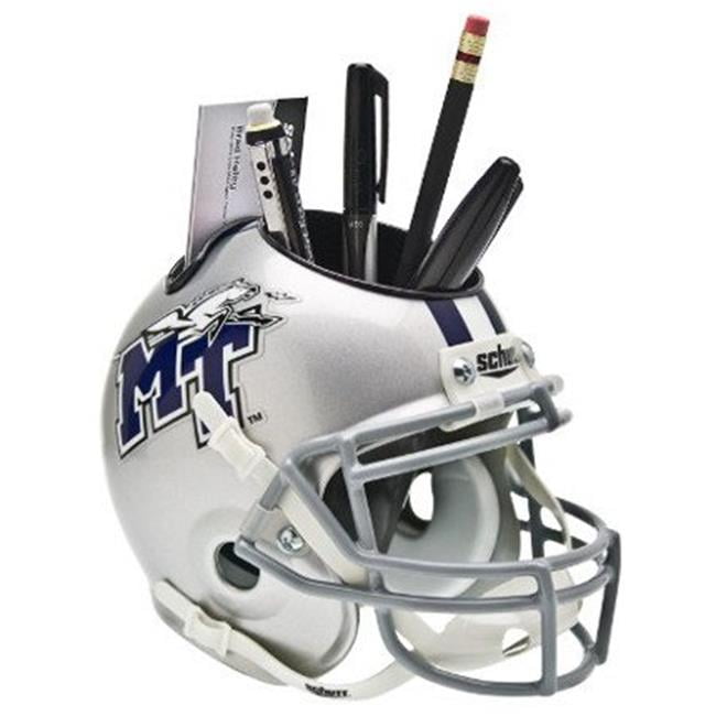 Schutt NCAA Middle Tennessee State Blue Raiders Football Helmet Desk Caddy 