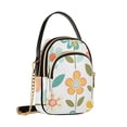 thumbnail image 7 of FORMRS Crossbody Bag for Women Quilted Travel Shoulder Cell Phone Purse with Chain Strap Handbag, Orange Retro Flower, 7 of 7