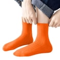 thumbnail image 5 of Dlentnea Boys Girls Solid Color Crew Socks Cotton Comfort Breathable Casual School Uniform Basic Sock, 5 of 6
