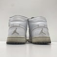 thumbnail image 4 of Ni - ke Ni - ke Men's Air Jordan 1 Mid White Sneakers Size 8, 4 of 5