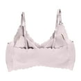 thumbnail image 4 of iHPH7 Seamless Push Up Bra Stretchy V Neck Bra Jelly Bras for Women Wireless Bras Push Up Bra with Padding Soft Wireless Bralette Seamless T-shirt Bras Pink XL, 4 of 4