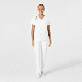 thumbnail image 1 of Uniforme médico con filipina cuello en V y pantalón Cargo para mujer color blanco - Marca Wink, 1 of 2
