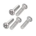 thumbnail image 1 of Unique Bargains Vis de Sécurité Torx en Acier Inoxydable 304 M6x25mm 5 Pcs, 1 of 5
