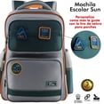 thumbnail image 5 of Mochila Escolar Sun Con Parches Green, 5 of 5