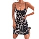 thumbnail image 4 of VISgogo Mini vestido ajustado para mujer, correa de espagueti sin mangas con estampado de leopardo/piel de serpiente VISgogo moda, 4 of 6