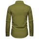 thumbnail image 3 of Men's Solid Color Striped Long Sleeve Shirt Men's Casual Fashion ShirtM, 3 of 4