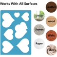 thumbnail image 5 of 2 Styles Jewelry Shape Template Reusable Earrings Making Plastic Hearts Cutouts Cutting Stencil Lapidary Templates for Cabochons Bracelets Earrings Making Jewelry DIY Crafts 5x3.5 inch DIY, 5 of 9