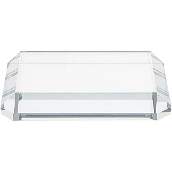 1pc Clear Glass Paperweight Rectangle Glass Paperweights Faceted Blank Glass Paperweight Glass Ornaments