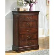 Signature Design by Ashley Alisdair 5-Drawer Chest in Warm Dark Brown