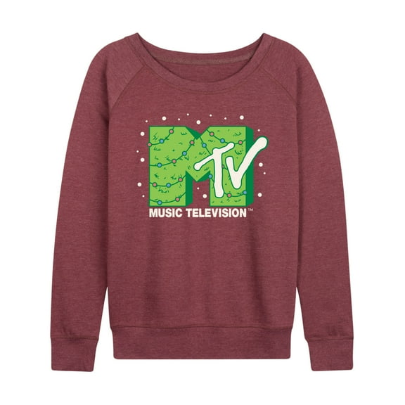 MTV - Christmas Tree - Women's Lightweight French Terry Long Sleeve Shirt
