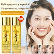Deals Ginseng Extract Wrinkle Resurfacing Essence Water Brightening Moisturizer Brightens Skin Complexion Nourishing Toner 120ml Mothers Day Gifts