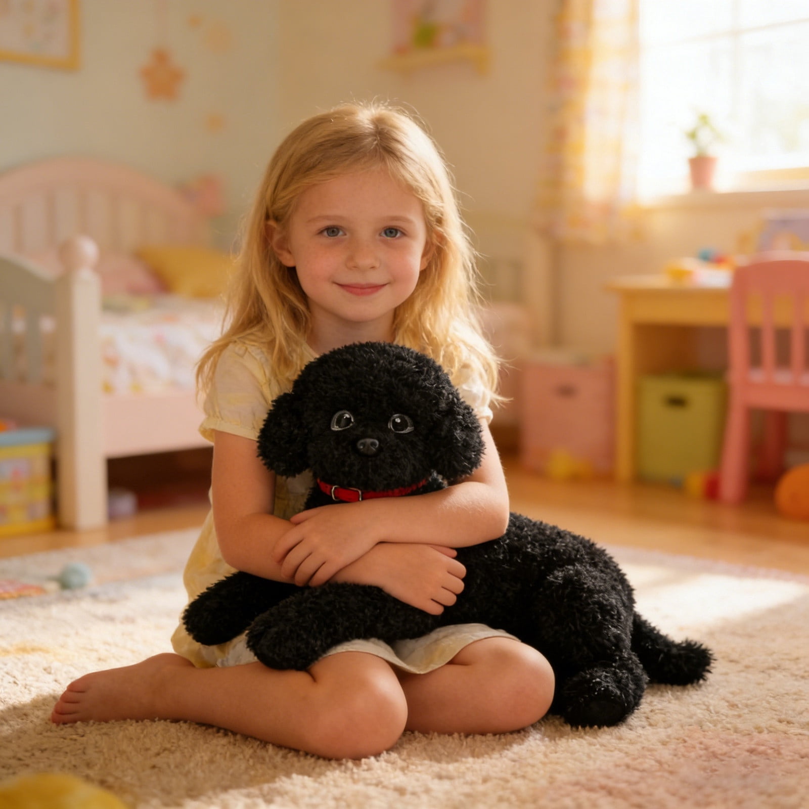 katior Dog Stuffed Animal, Doodle Puppy Plush Toy with Realist Weighted Soft Dog Stuffed Gift for Kids,15 inches
