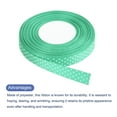 thumbnail image 3 of Uxcell Grosgrain Ribbons with White Dots Ribbon Bow Decoration Crafts Gift Wrapping Wedding Green Blue 50 Yards 3/4 Inch, 3 of 5
