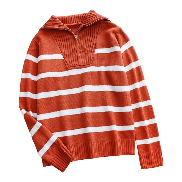 Gibobby Suéteres para mujer, suéter de punto, suéter de otoño a la moda 2023(A,CH)