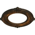 thumbnail image 3 of Ekena Millwork 11 1/8"OD x 6 1/8"ID x 5/8"P Benson Ceiling Medallion (Fits Canopies up to 6 1/8"), Hand-Painted Rust, 3 of 7