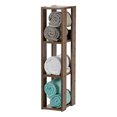 thumbnail image 1 of IRIS USA Rack 3-Shelf Open Wood Shelving Unit, Slim, Brown, 1 of 5
