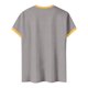 thumbnail image 4 of Women's Football Graphic T-Shirt, Women's Fashion V-Neck Short Sleeve T-Shirt with Letter Print for Casual Wear for Soccer Tournament 2026 Gray Size: 2XL, 4 of 5