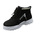 thumbnail image 2 of RuiJiao Gift Women's High-Top Fleece Lined Boots, Trendy Thick Heel Workwear Short Boots, 2 of 9