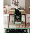 thumbnail image 6 of Table Runners 48 Inches Long Dress Scarves, Christmas Cat Snowman Farmhouse Kitchen/Dining Table Runner, Short Coffee Tablerunners, Green Buffalo Plaid Winter Snowflake 13x48 Inch, 6 of 7