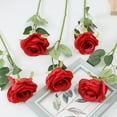 thumbnail image 2 of mmirethe 12x Red Stunning Artificial Roses Long-lasting Faux Rose Bouquet For Special Occasions Faux Flowers, 2 of 6