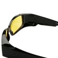 thumbnail image 4 of Womens Polarized Rhinestone Sunglasses that Fit Over Prescription Glasses with Night Driving Lens & UV400 Protection - Black, 4 of 5